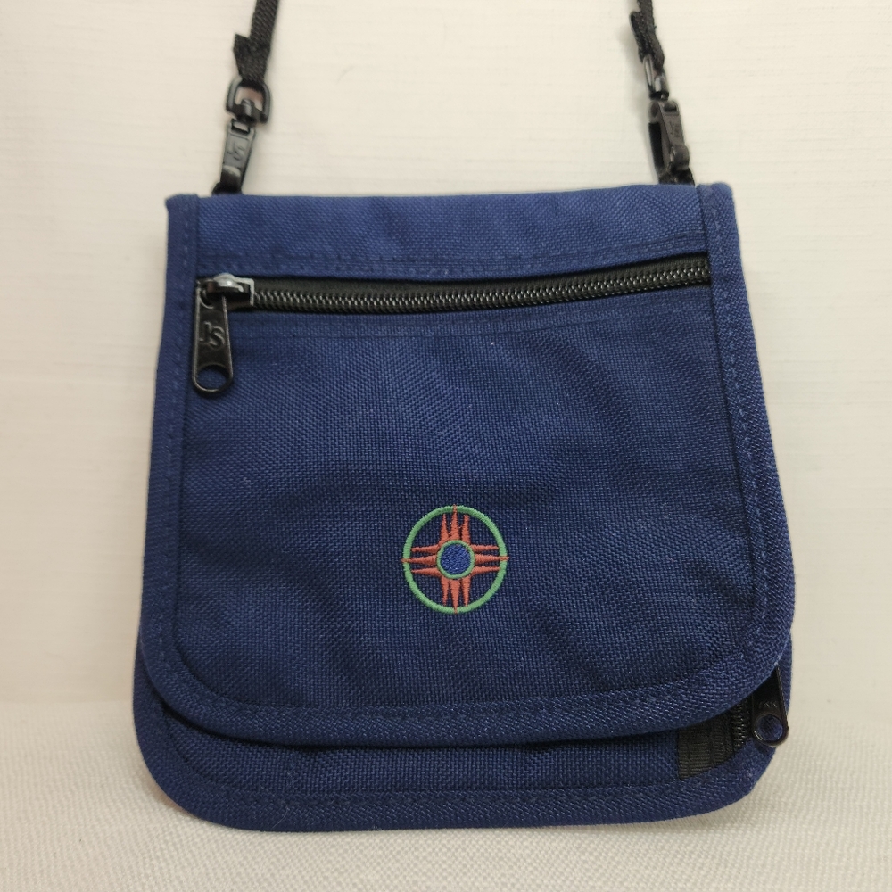 Jansport Mini Blue Folding Travel Wallet Bag